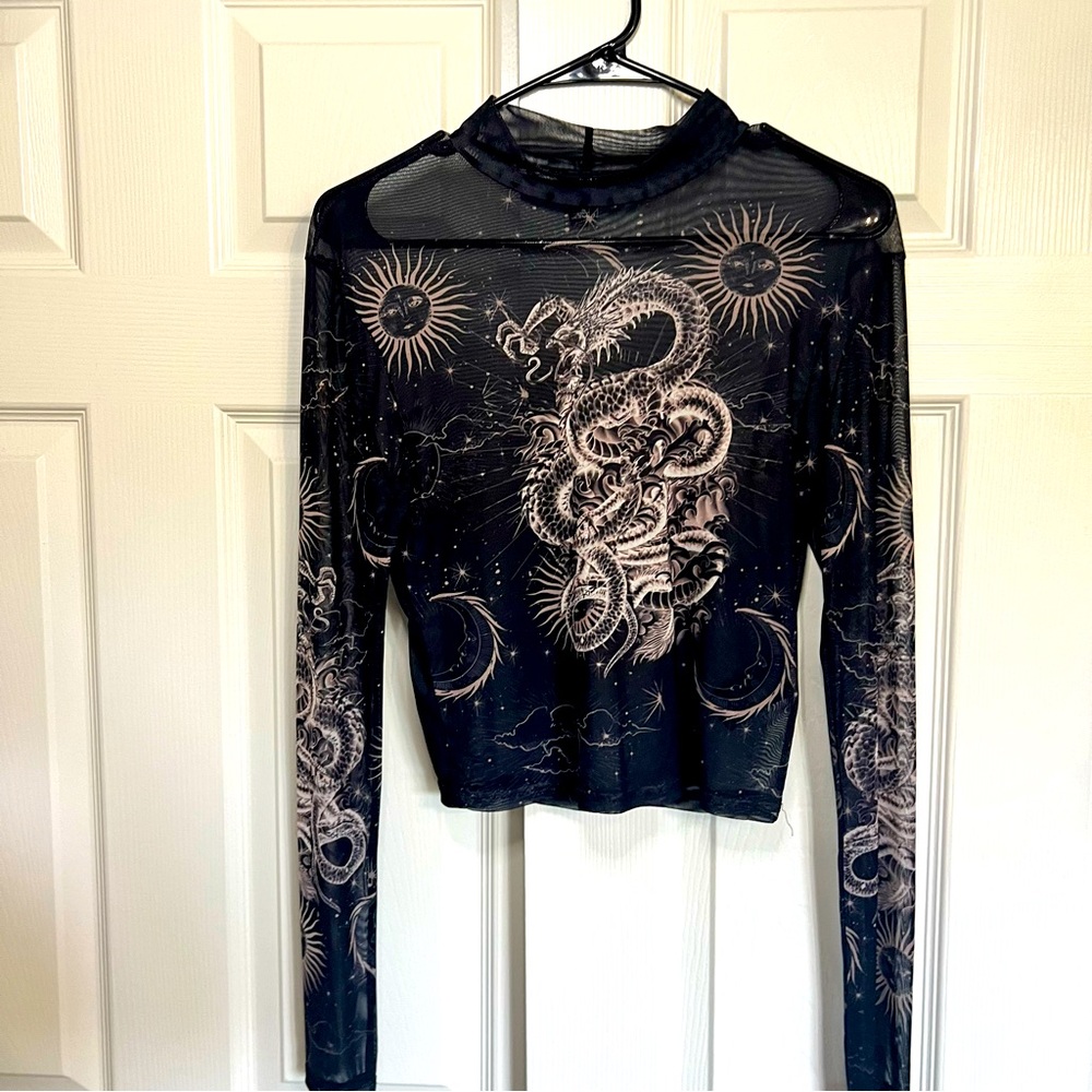 BDG Urban outfitters sheer mesh long sleeve